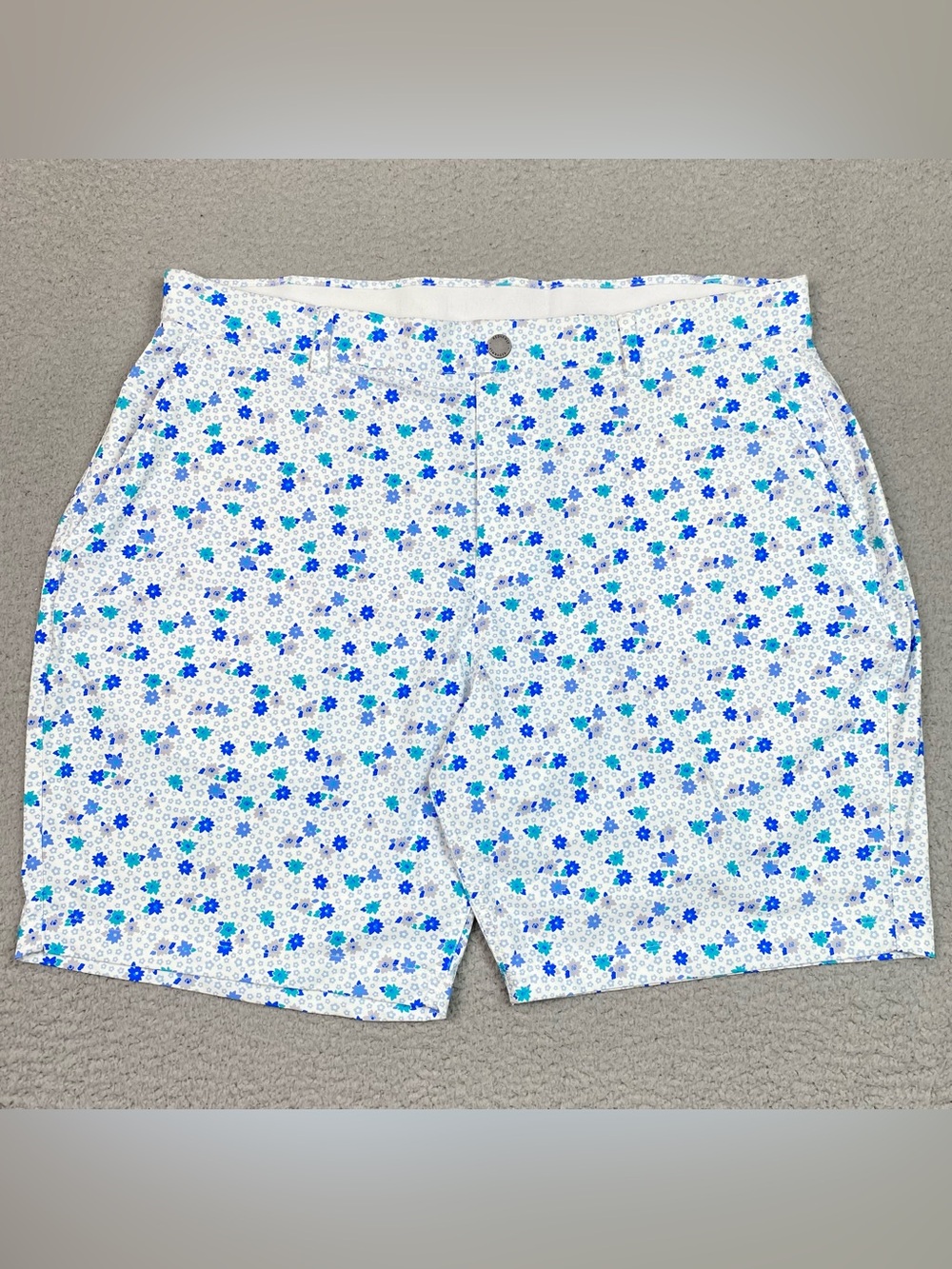 Redvanly Floral Golf Shorts Men's Size XXL Performance Stretch 7.5" Inseam EUC